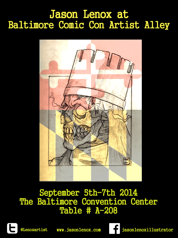 Jason Lenox Baltimore Comic Con 2014 Poster