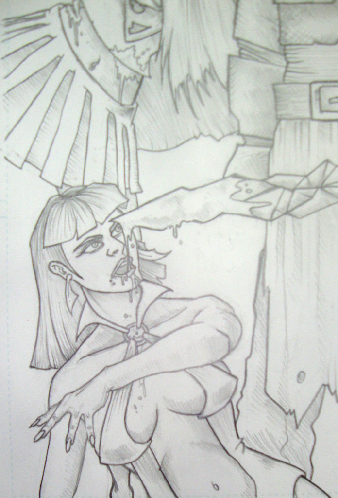 Supergirl Vampirella Commission 1 Lenox (2)